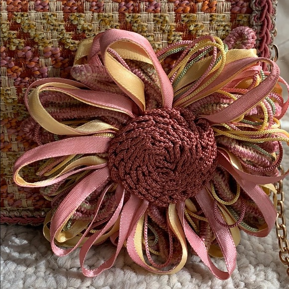 Charming Lorren Bell pink tweed clutch - Picture 4 of 11